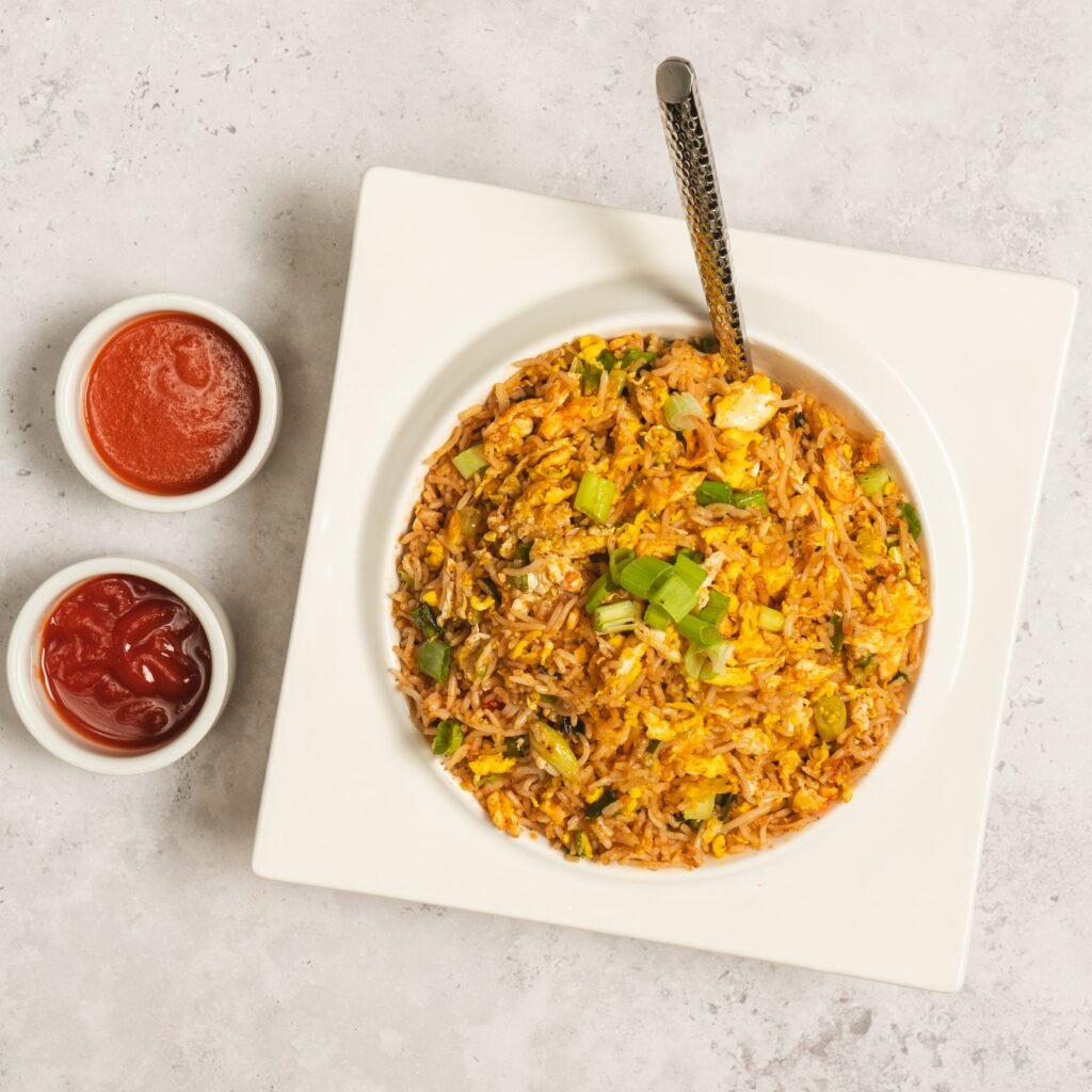 Schezwan Egg Fried Rice - Mughal the Biryani House